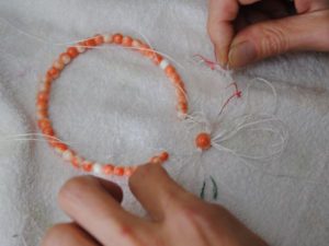 数珠の修理　糸の交換　糸替え