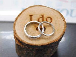 手作り結婚指輪　プラチナリング