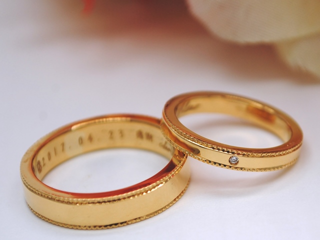 手作り結婚指輪　デザイン