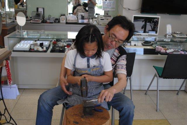 親子で一緒に作る手作り指輪　群馬県高崎市