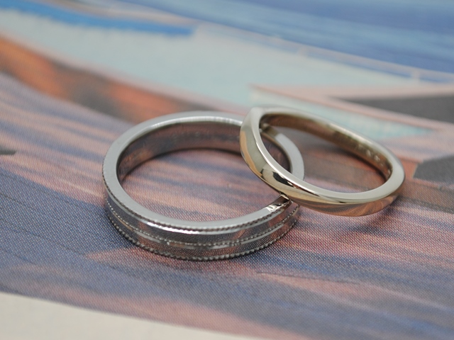 手作り結婚指輪　関東　18金　鋳造　手作り