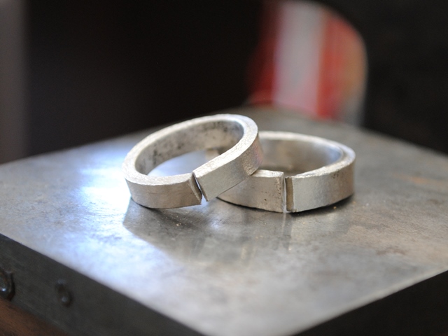 手作り結婚指輪　プラチナ　金属加工　関東　群馬