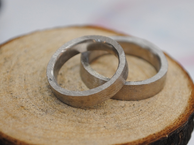 手作り結婚指輪　プラチナ　鍛造　関東　群馬
