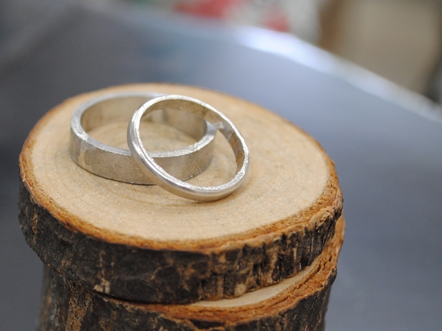 手作り結婚指輪　群馬　関東　鍛造　プラチナ