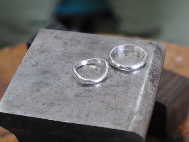 手作り結婚指輪　鍛造　関東　プラチナ900