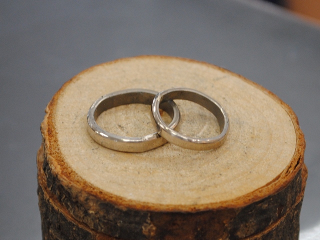 自分で作る手作り結婚指輪　関東　鍛造　プラチナ