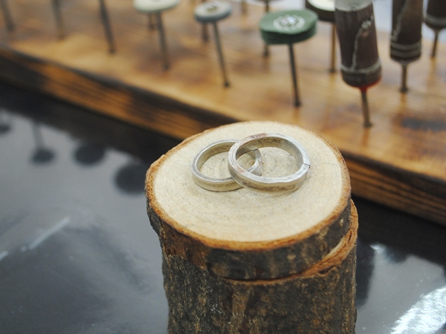 手作りリング　結婚指輪　手作りアクセサリー