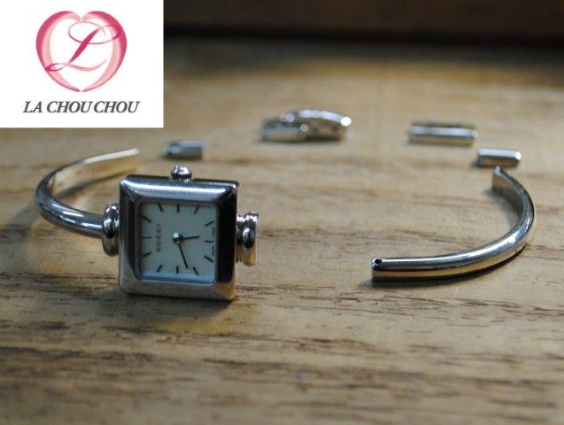 GUCCI　腕時計　1900Ｌ　バングル　修理　ステンレス修理