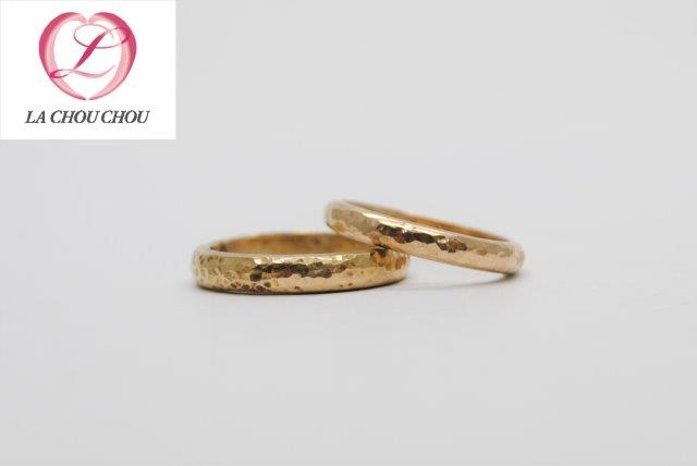 金　Ｋ１８　指輪　家族　形見　溶かして　リフォーム　手作り　結婚指輪　マリッジリング