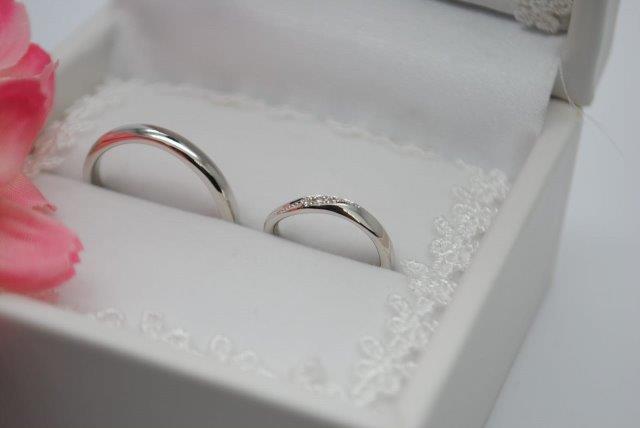 自分で作る結婚指輪プラチナダイヤモンドリング