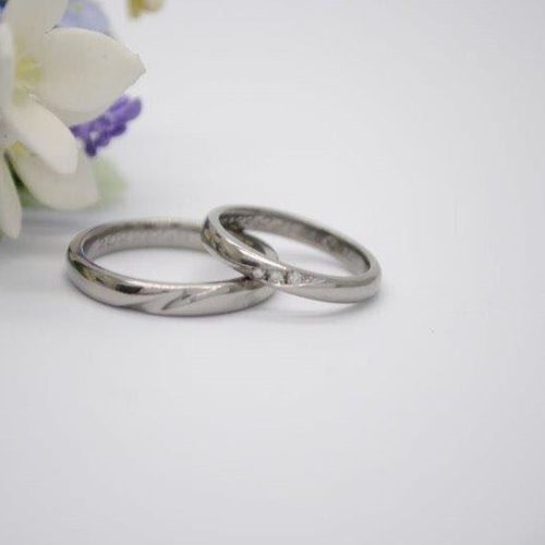レアメタル　ニオブリング　結婚指輪　マリッジリング