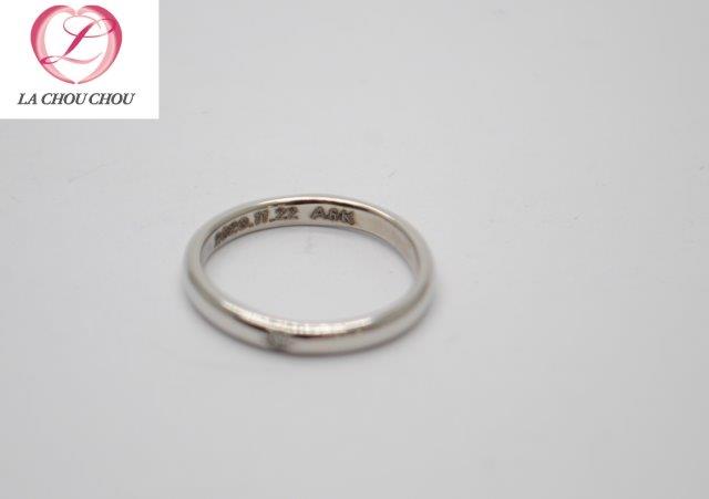 結婚指輪　マリッジリング　刻印