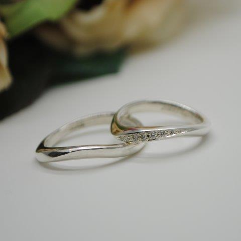 シルバー　手作り結婚指輪