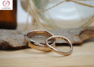 ブラウンゴールド　結婚指輪