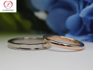 K18BG　K18PG　結婚指輪