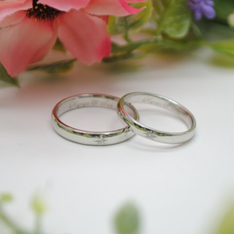 プラチナ　結婚指輪　手作り