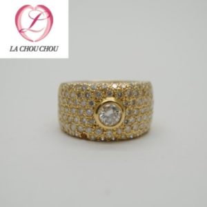 18金リング　石留め